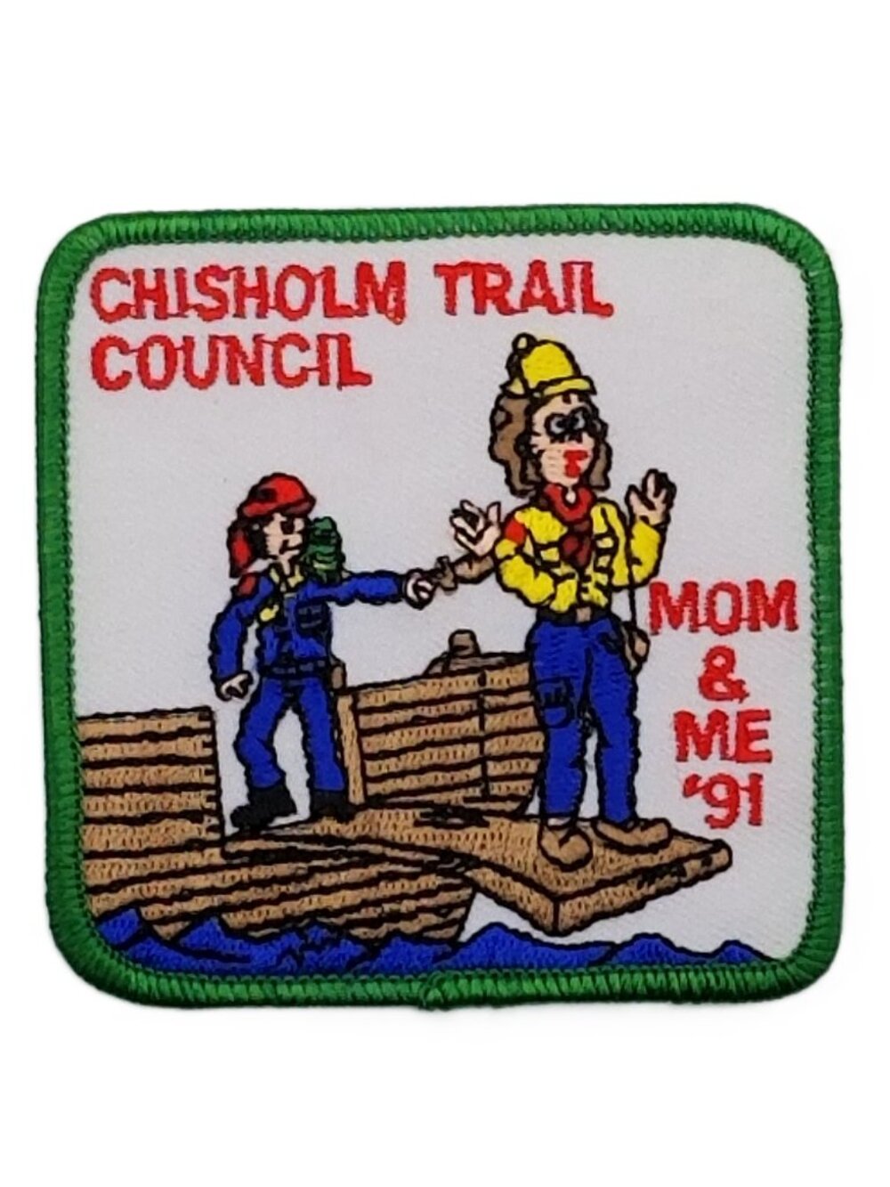 Chisholm Trail Council Mom & Me 1991 Cub Scout Patch Vintage BSA 3 Inch